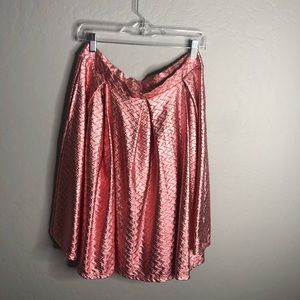 Lularoe Elegant Madison- Metallic Pink! Size XL